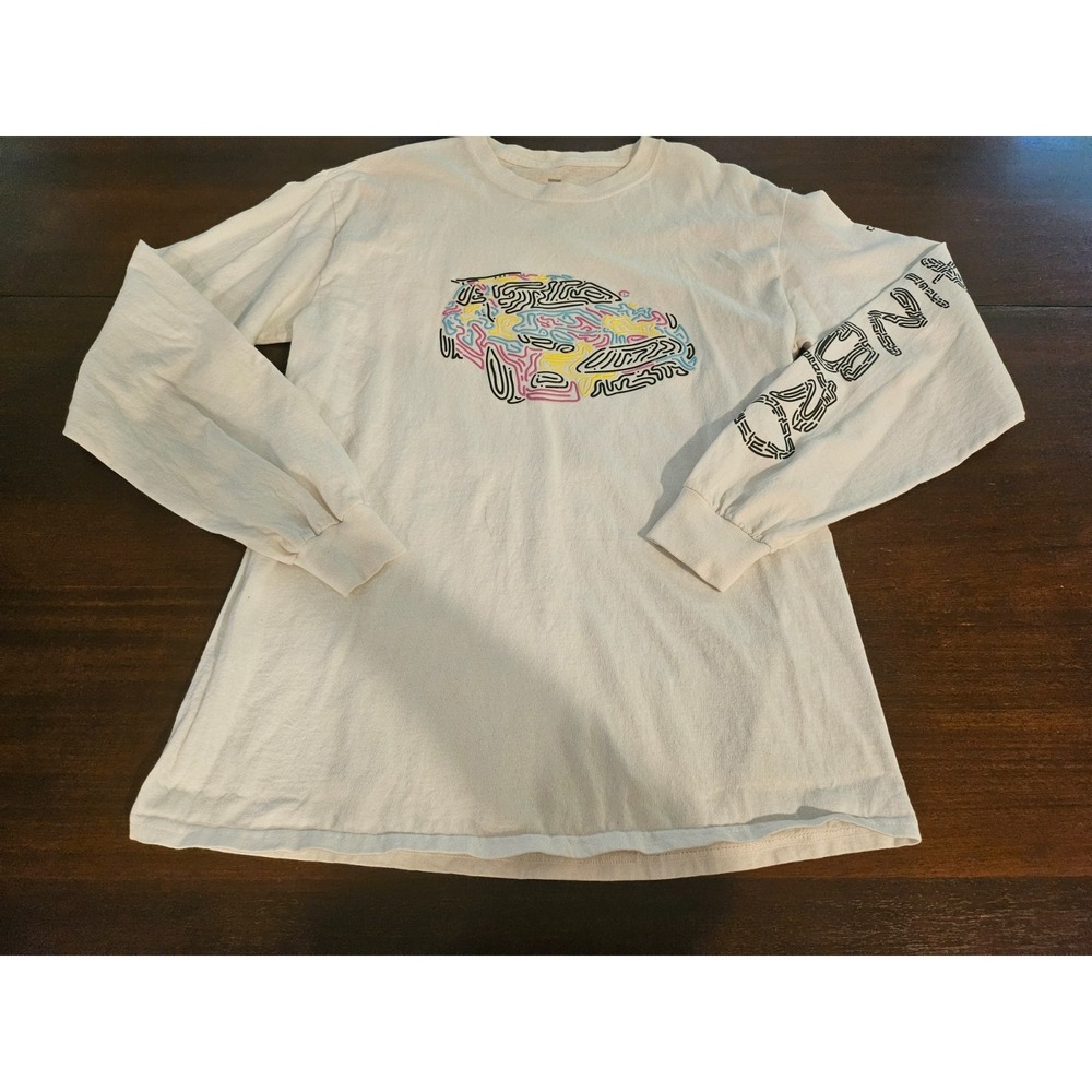 JAKE PAUL J Garage Rainbro Raving Long Sleeve White T Shirt Medium